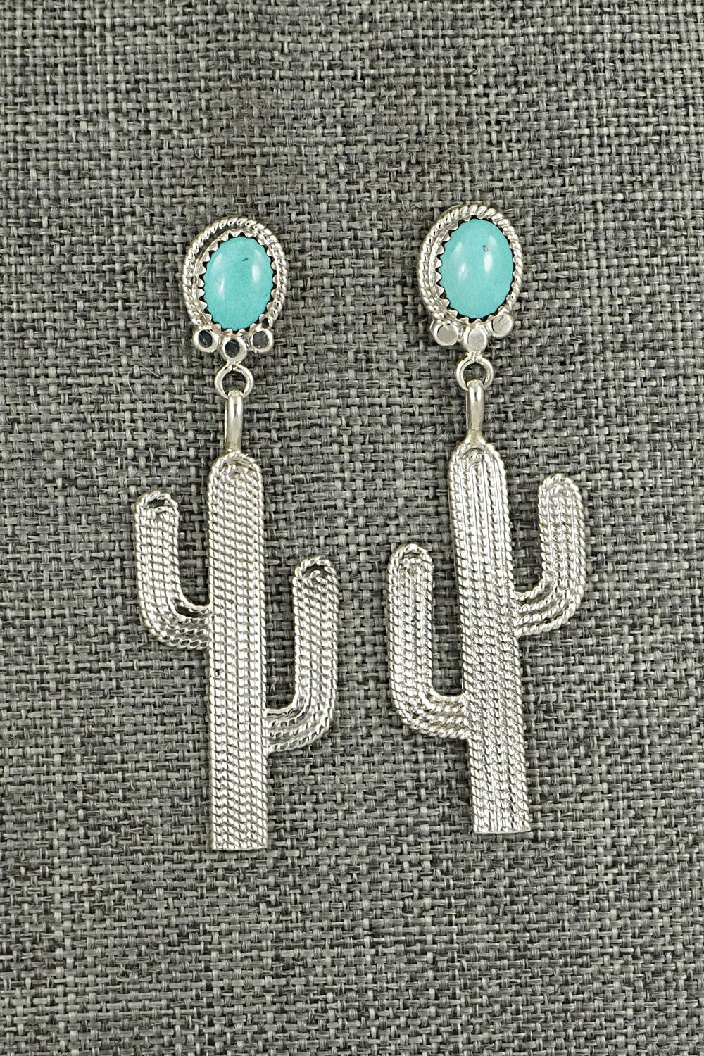 Turquoise & Sterling Silver Earrings - Annie Spencer