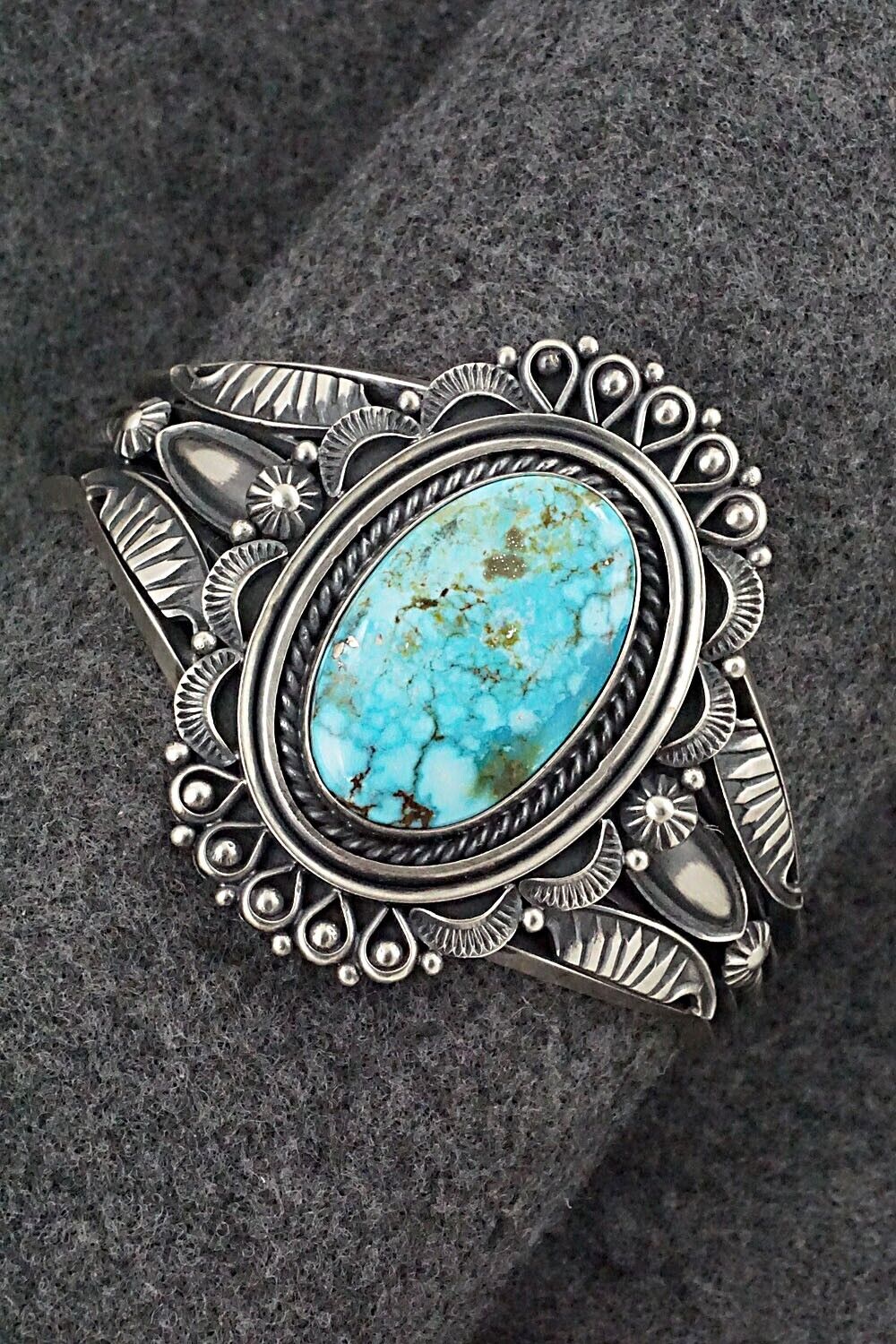 Turquoise & Sterling Silver Bracelet - Derrick Gordon