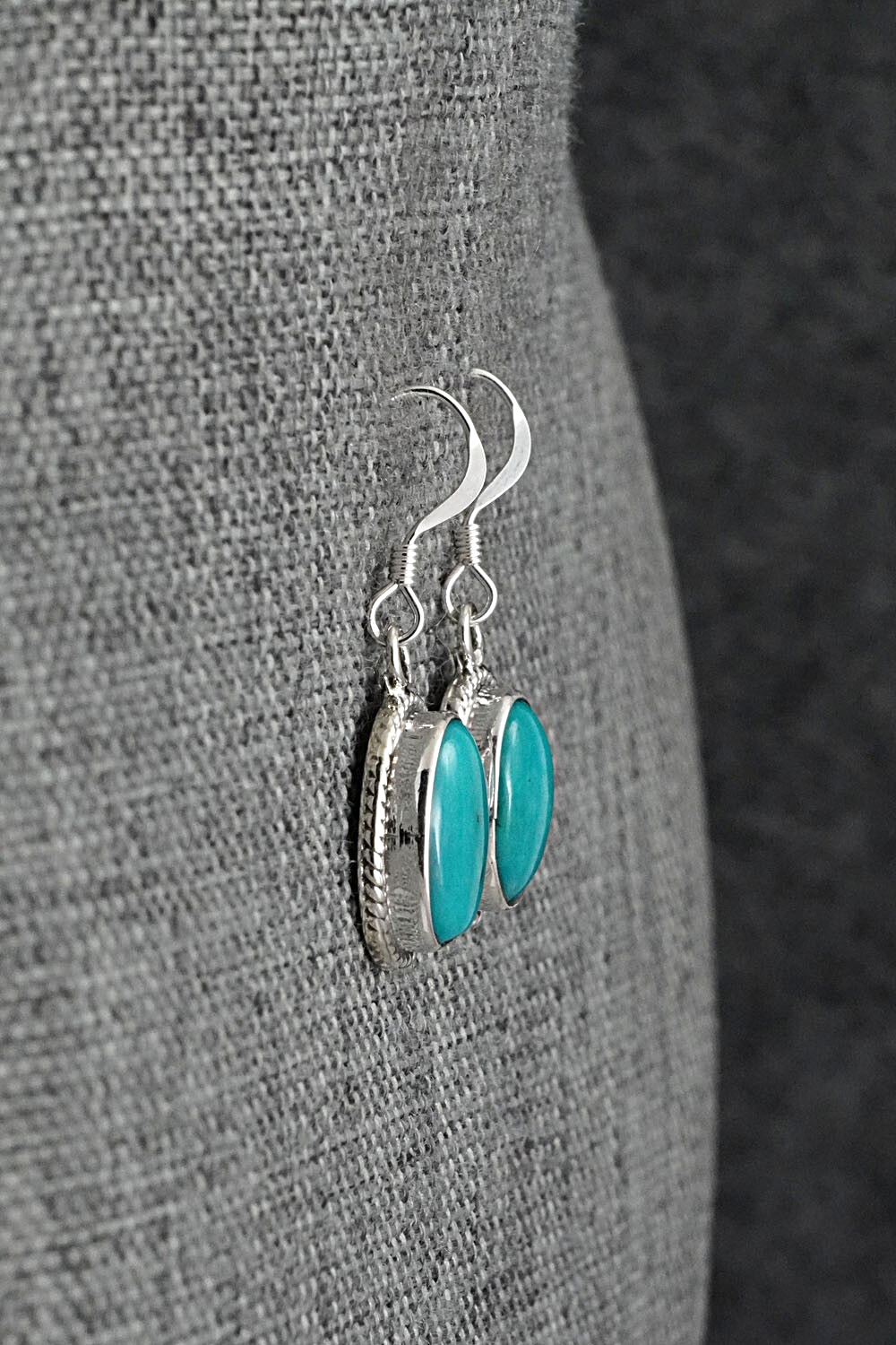 Turquoise & Sterling Silver Earrings - Sharon McCarthy