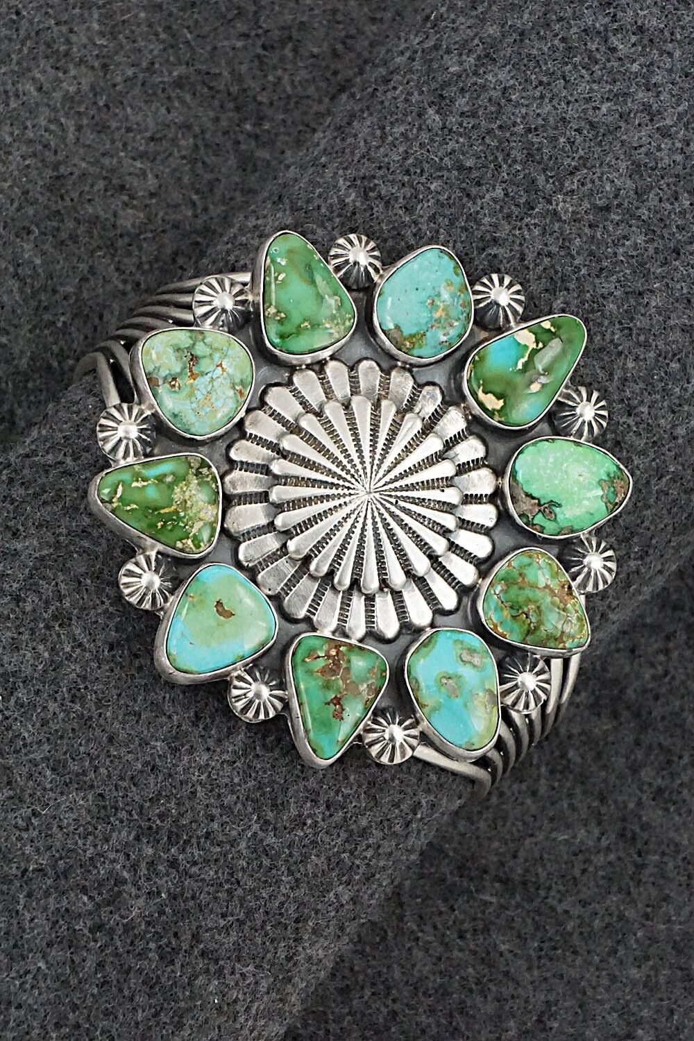 Turquoise & Sterling Silver Bracelet - Tom Lewis