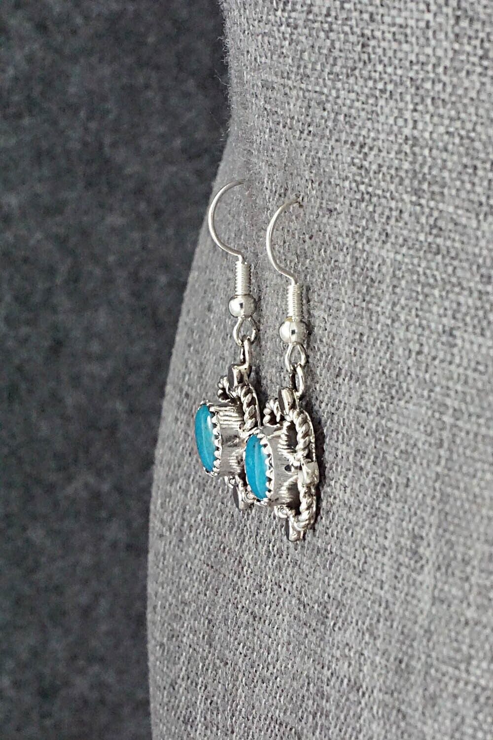 Turquoise & Sterling Silver Earrings - Sandra Parkett