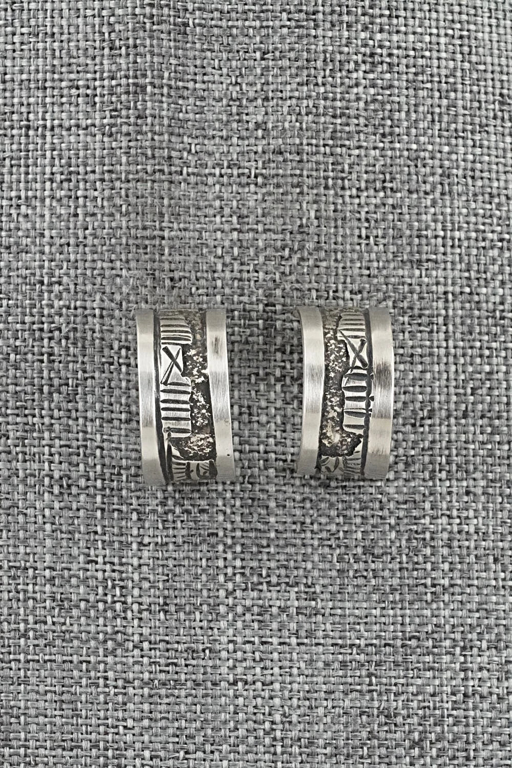 Sterling Silver Hoop Earrings - Elaine Becenti