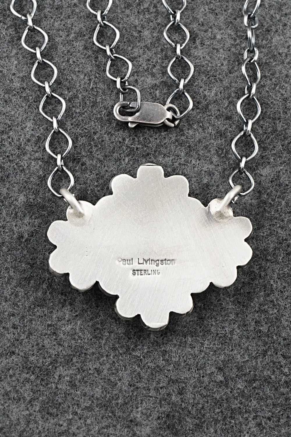 Turquoise & Sterling Silver Necklace - Paul Livingston