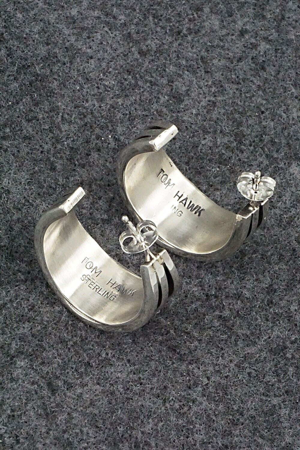 Sterling Silver Hoop Earrings - Tom Hawk