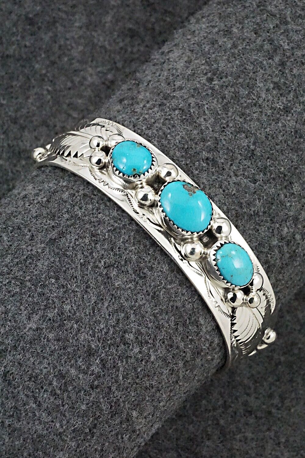 Turquoise & Sterling Silver Bracelet - Wilbur Myers