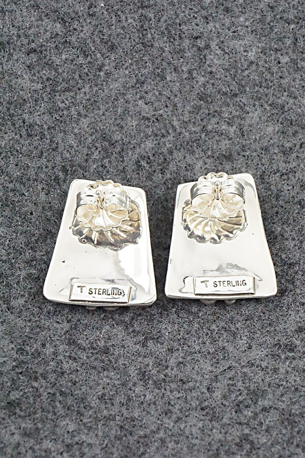 Coral & Sterling Silver Earrings - Thomas Valencia