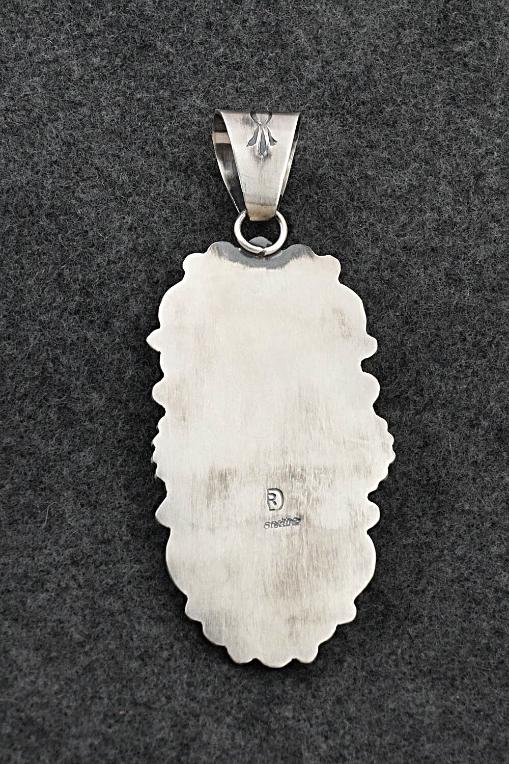 Turquoise & Sterling Silver Pendant - Raymond Delgarito