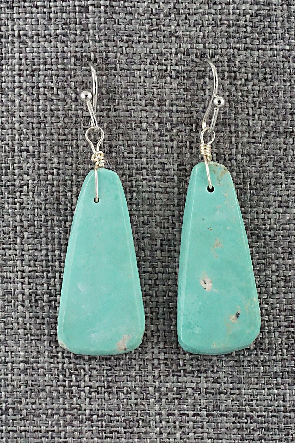 Turquoise & Sterling Silver Earrings - Joe Garcia