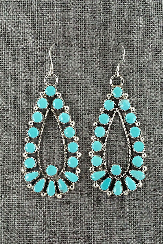 Turquoise & Sterling Silver Earrings - Alicia Wilson