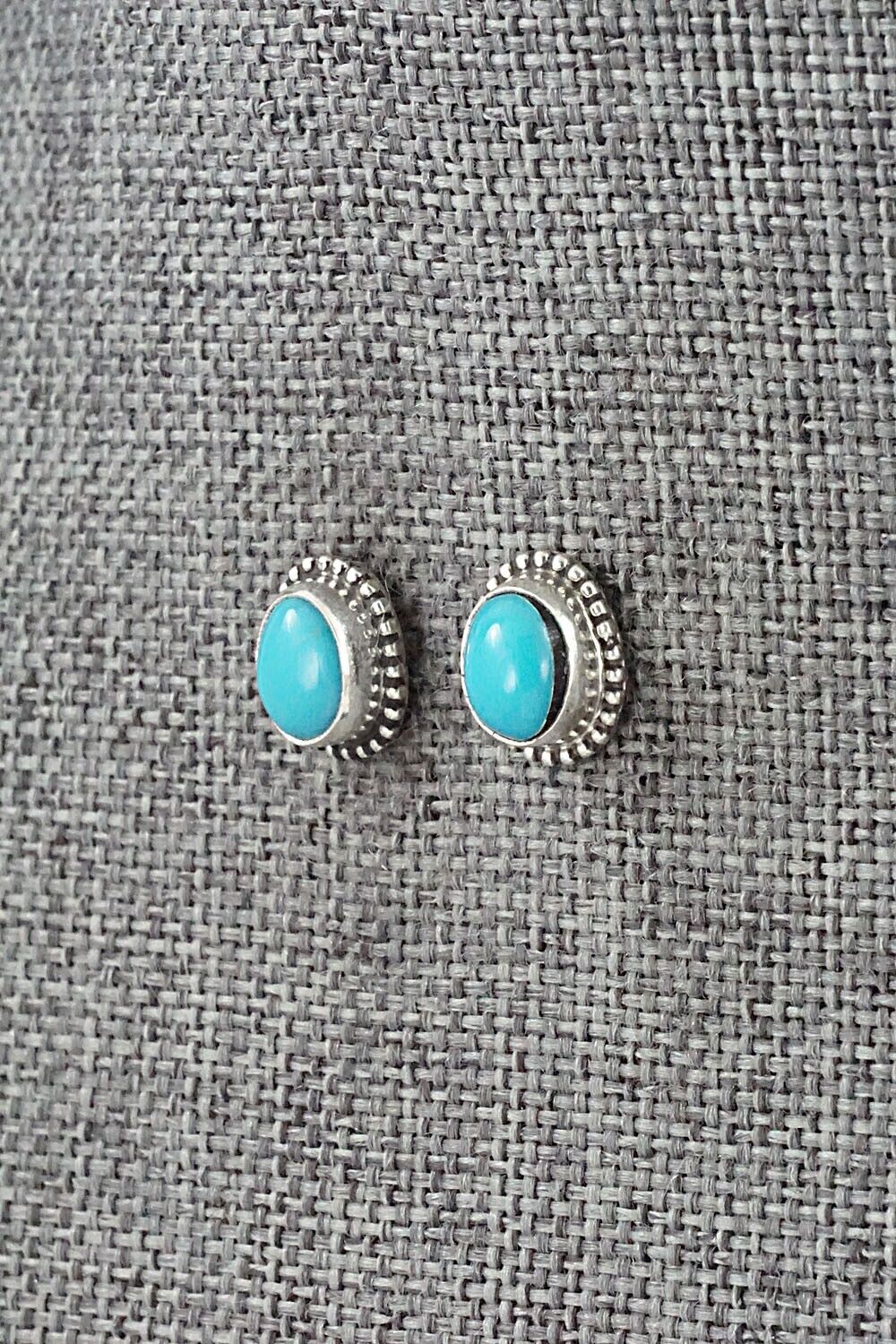 Turquoise & Sterling Silver Earrings - Rosemary Saunders