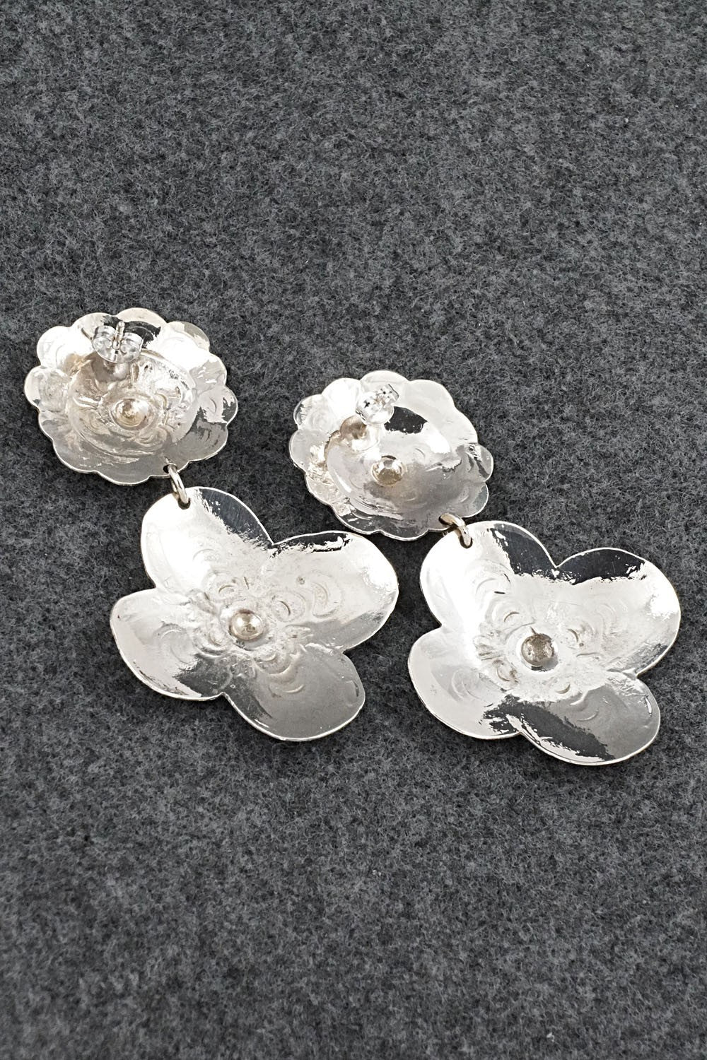 Sterling Silver Earrings - Bertha Begay
