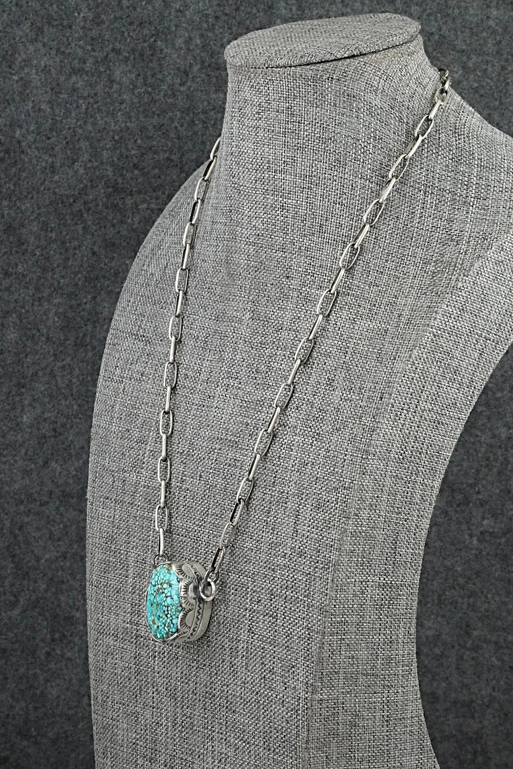 Turquoise & Sterling Silver Necklace - Randy Boyd