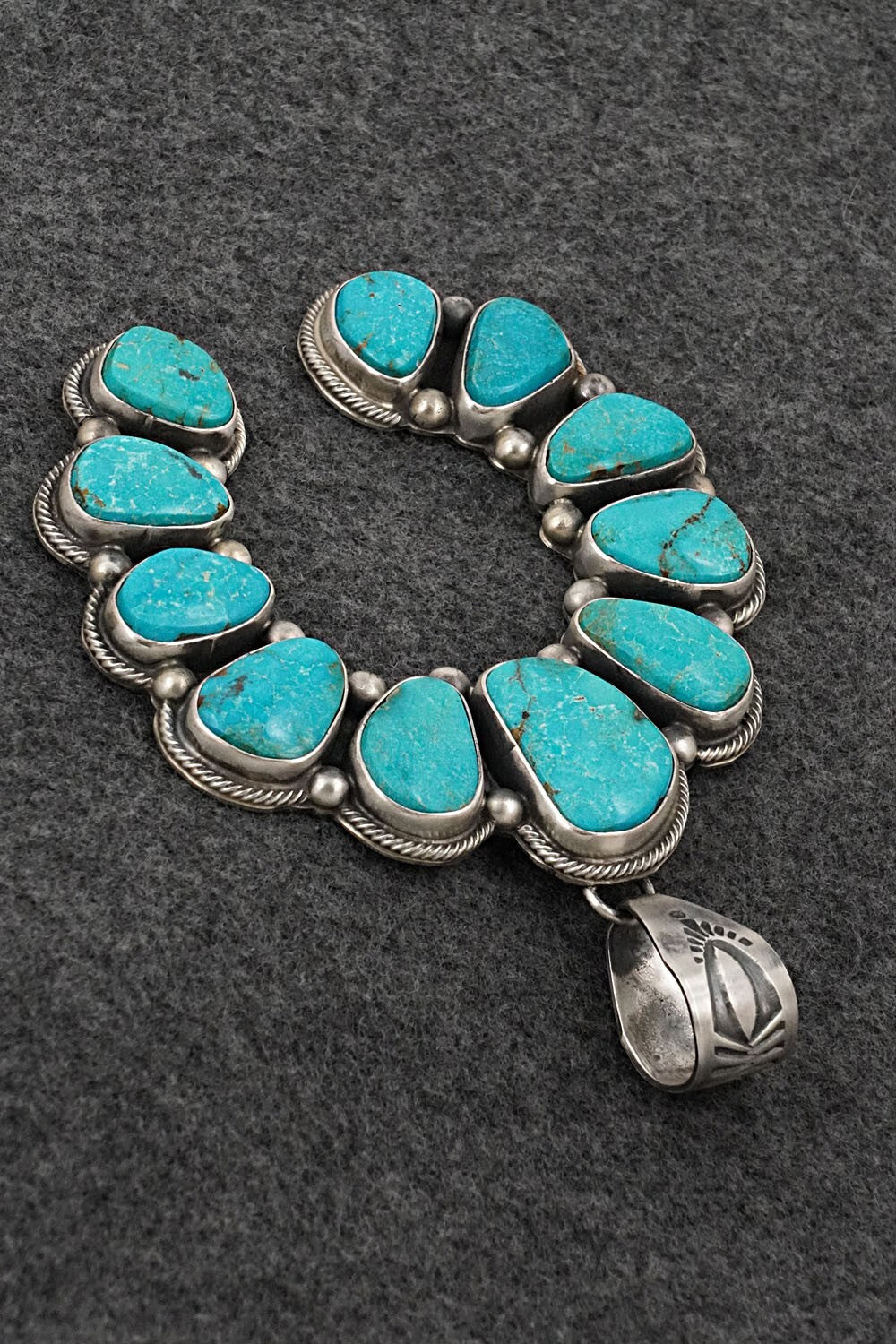 Turquoise & Sterling Silver Pendant - Kathleen Livingston