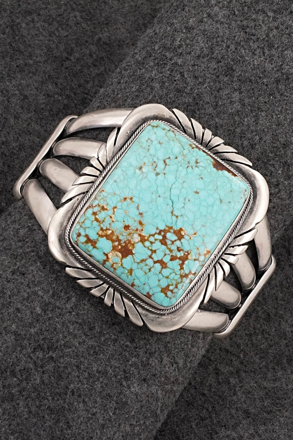 Turquoise & Sterling Silver Bracelet - Mark Yazzie