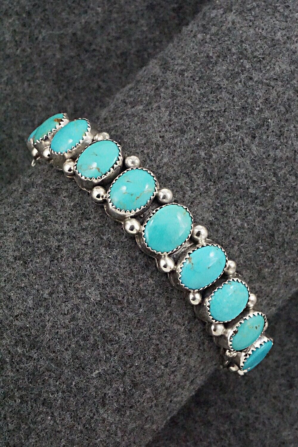 Turquoise & Sterling Silver Bracelet - Wilbert Muskett Sr.
