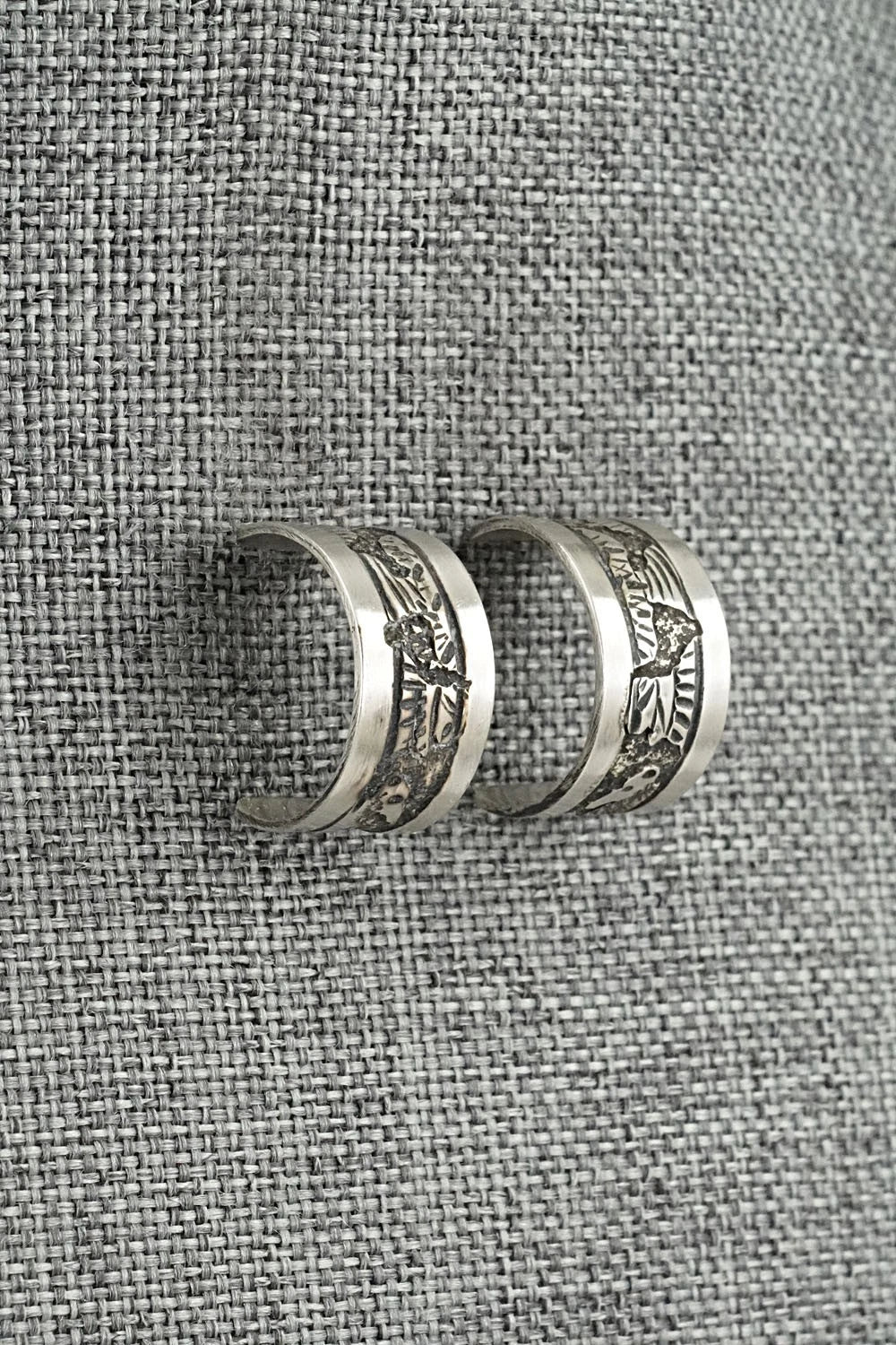 Sterling Silver Hoop Earrings - Elaine Becenti