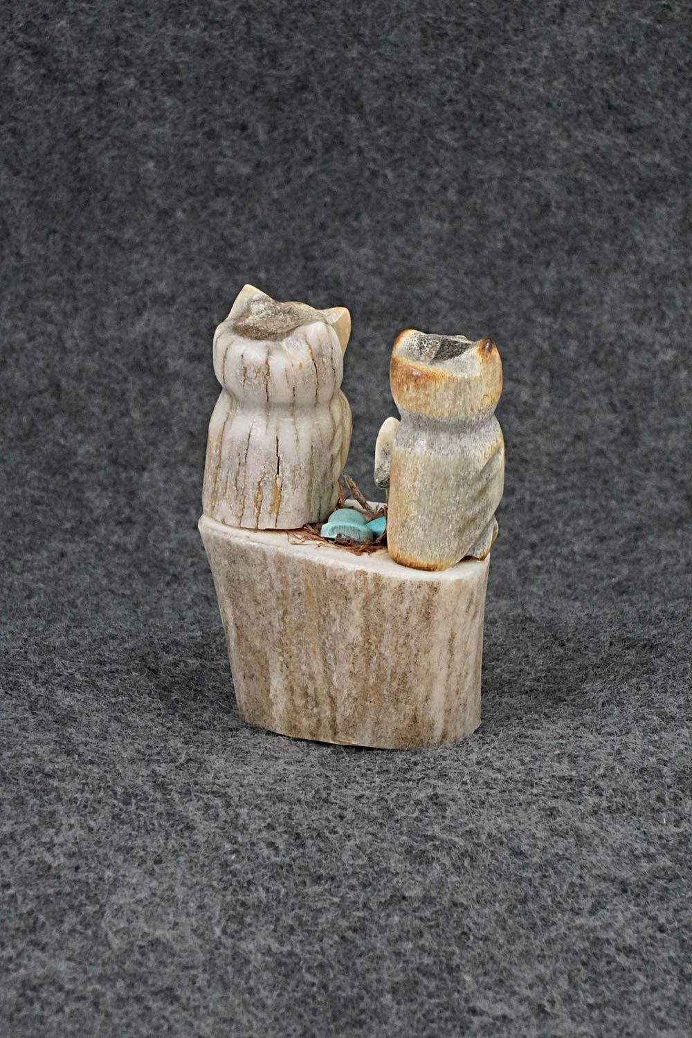 Owls Zuni Fetish Carving - Marvelita Phillips
