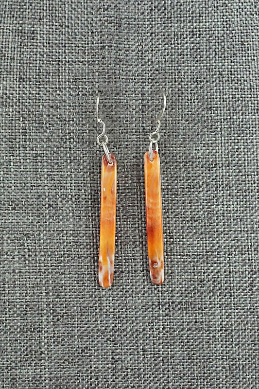 Spiny Oyster & Sterling Silver Earrings - Jesus Espino