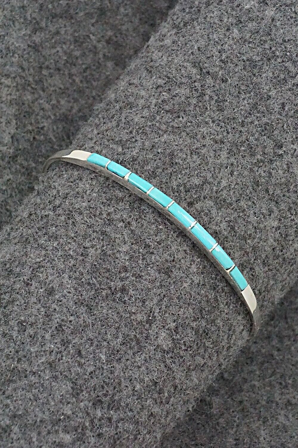 Turquoise & Sterling Silver Bracelet - Jeanette Chavez