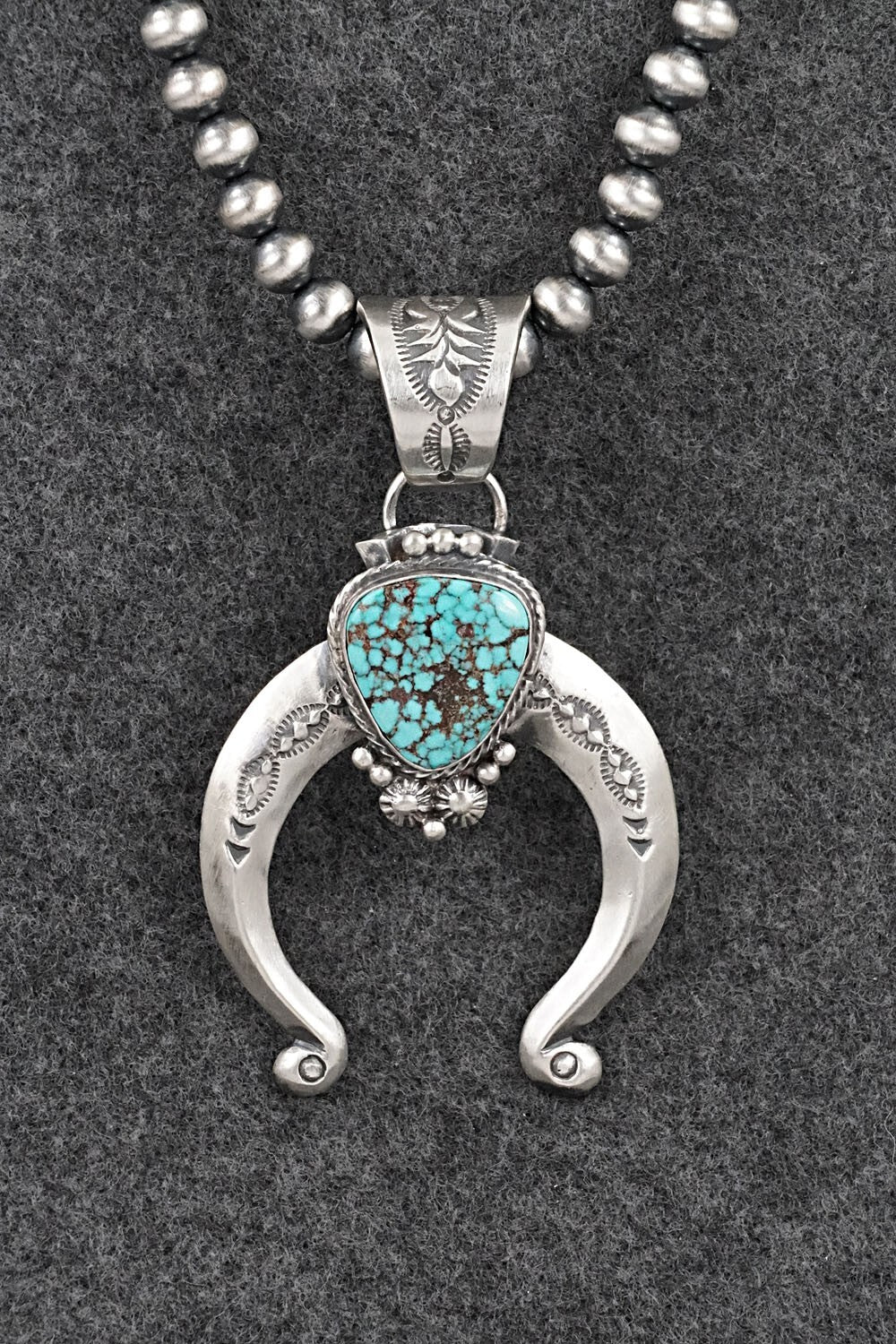 Turquoise & Sterling Silver Necklace - Samuel Yellowhair