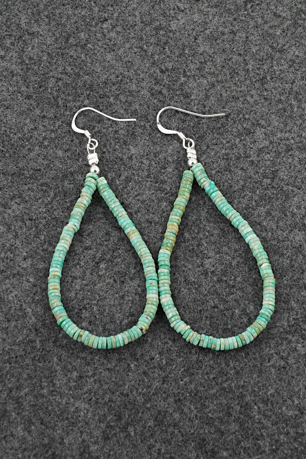 Turquoise & Sterling Silver Earrings - Doreen Jake