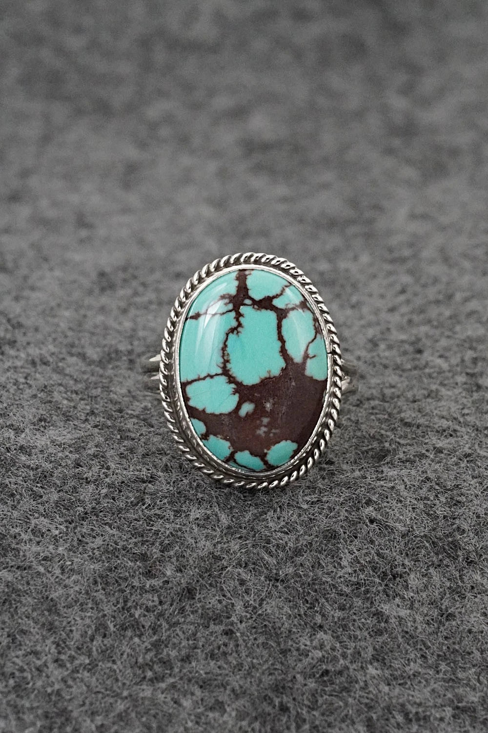Turquoise & Sterling Silver Ring - Eugene Gruber - Size 7