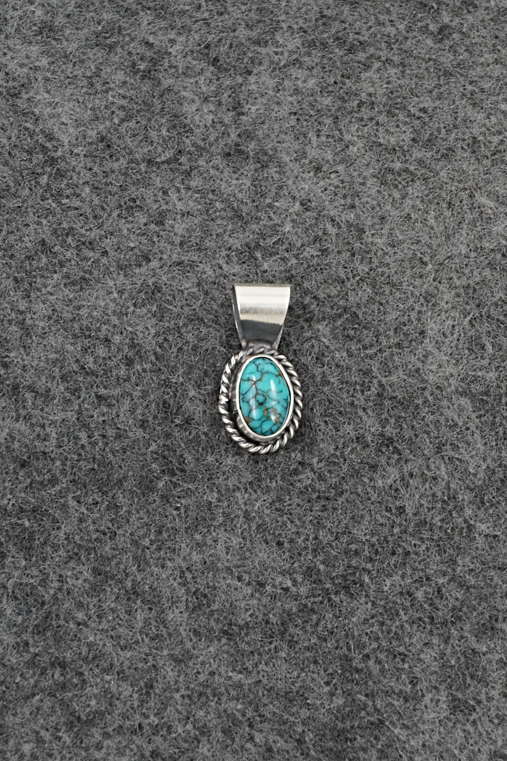 Turquoise & Sterling Silver Pendant - Rena Begay