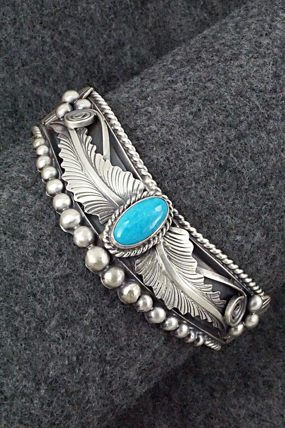 Turquoise & Sterling Silver Bracelet - Tom Lewis