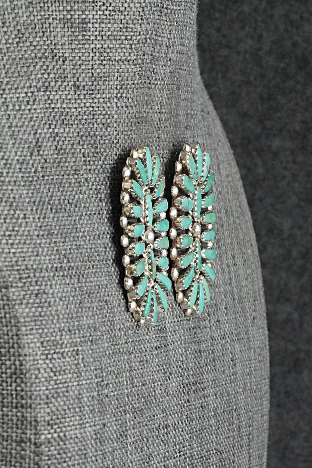Turquoise & Sterling Silver Earrings - Philena Byjoe