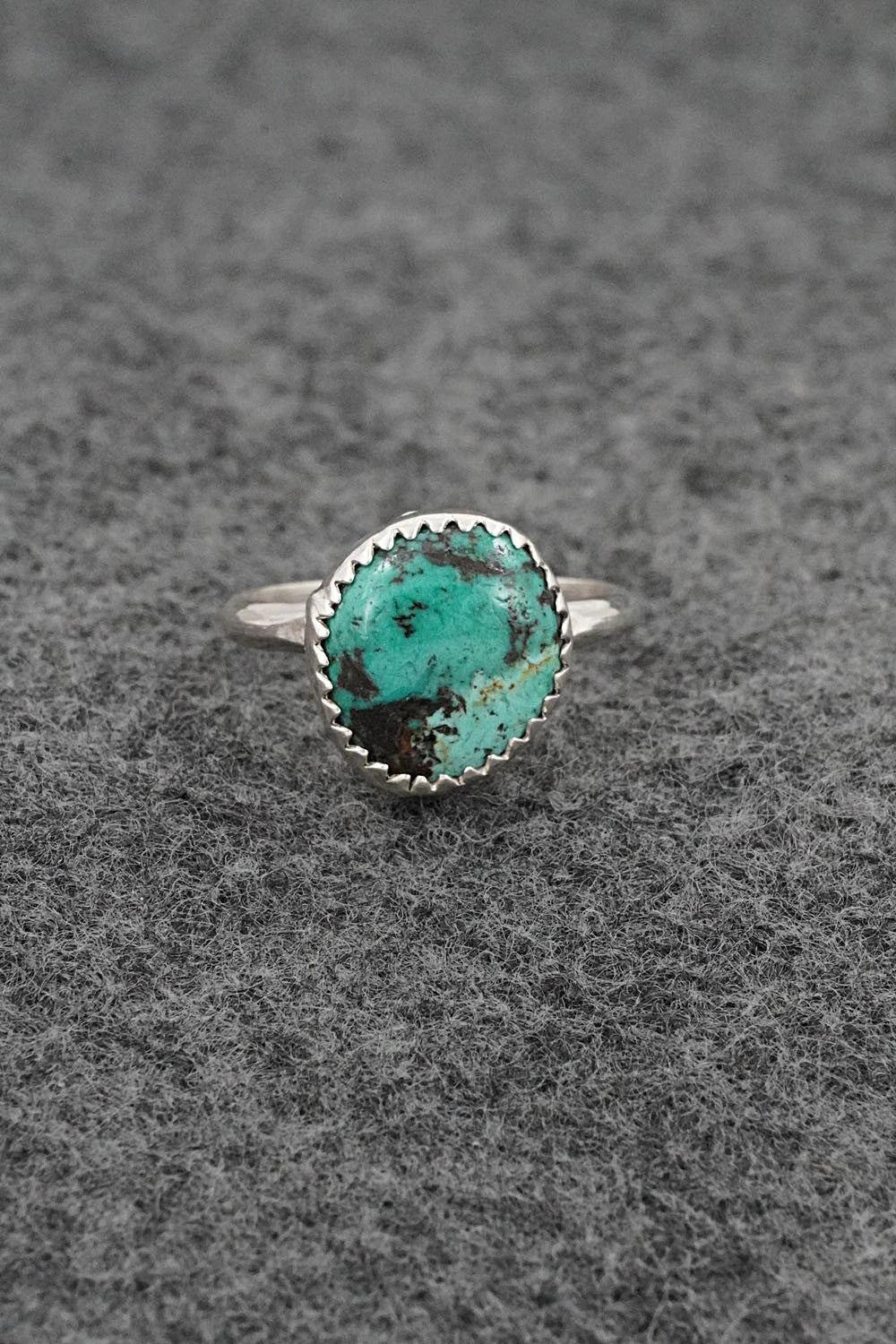 Turquoise & Sterling Silver Ring - Darius Arviso - Size 6.25