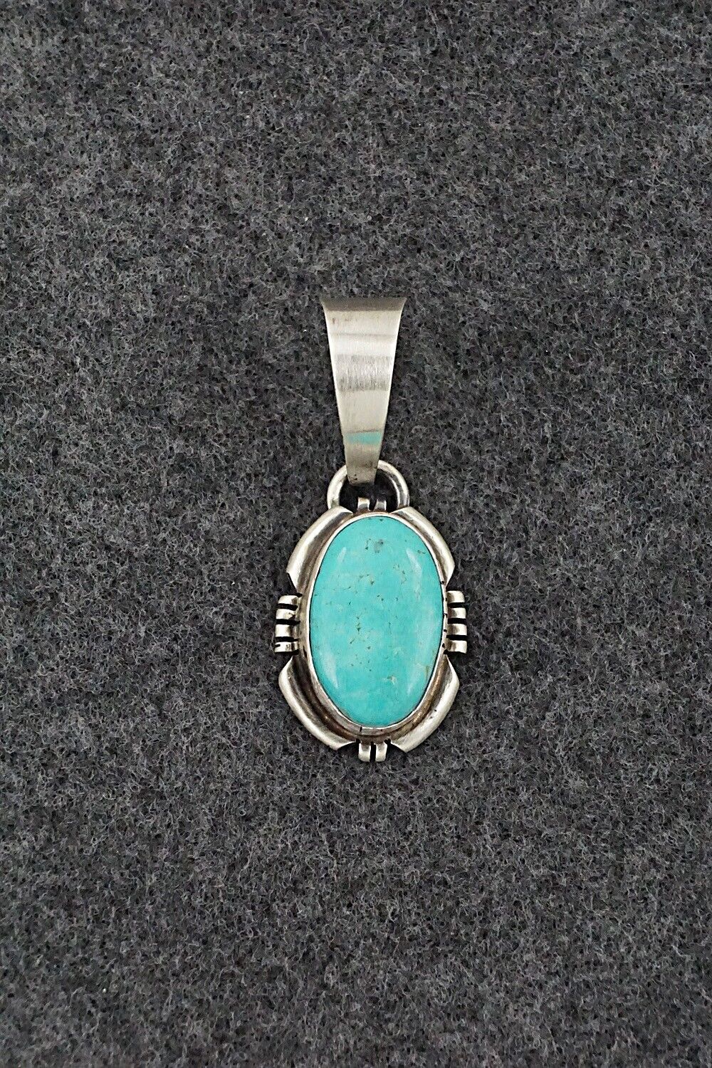 Turquoise & Sterling Silver Pendant - Randy Billy