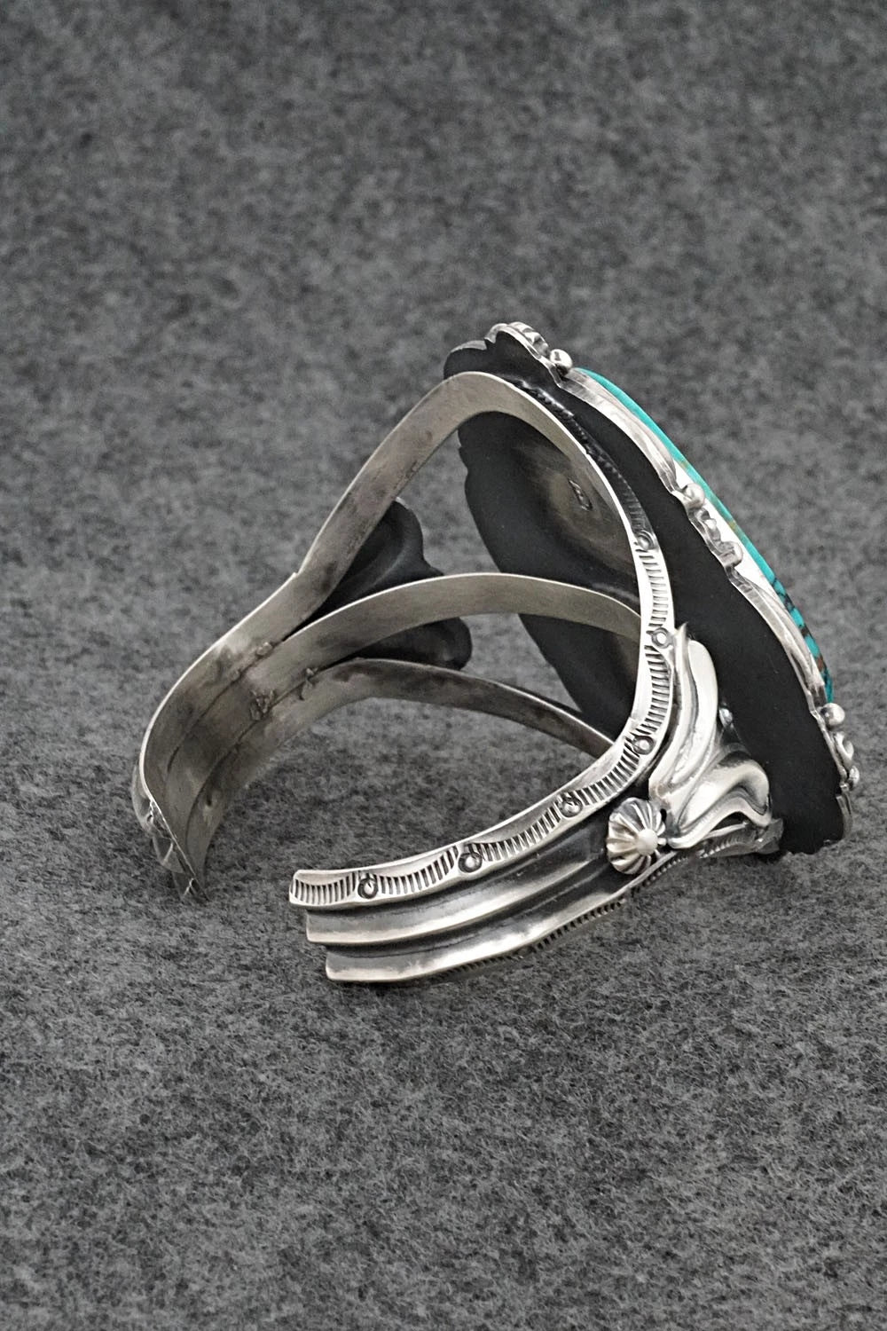 Turquoise & Sterling Silver Bracelet - Raymond Delgarito