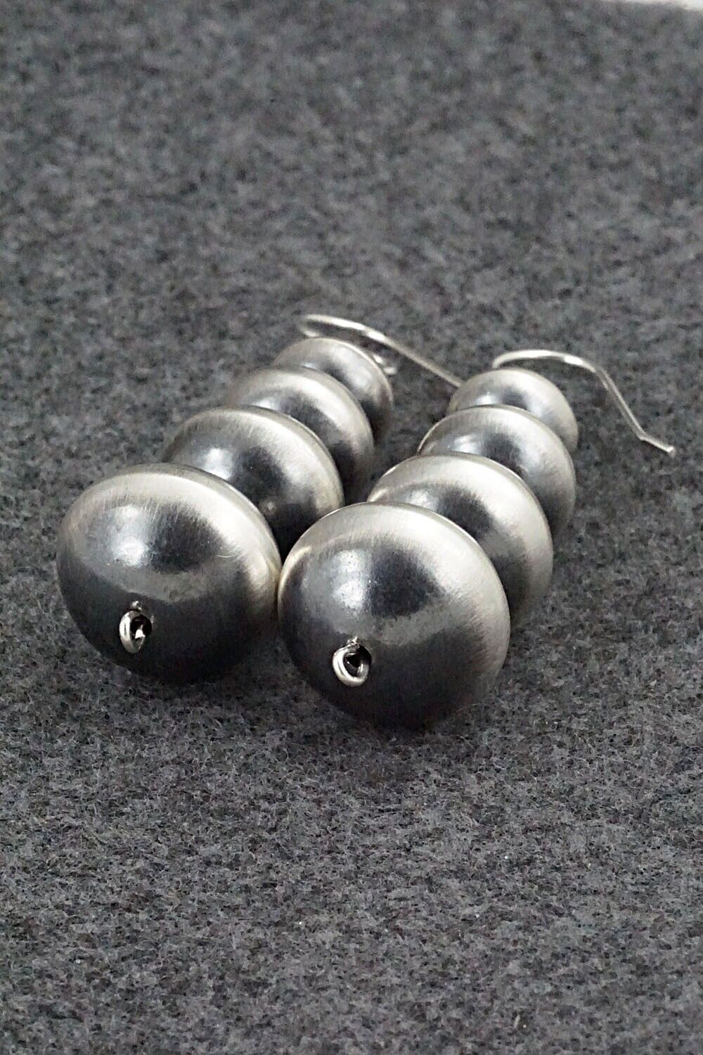 Sterling Silver Navajo Pearl Earrings - Tonisha Haley