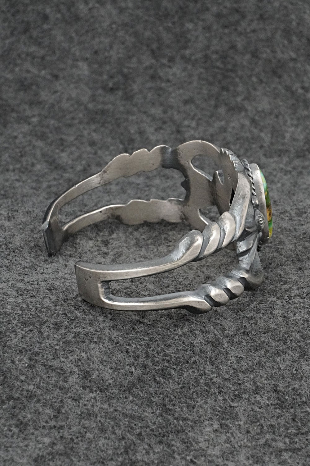 Turquoise & Sterling Silver Bracelet - Harrison Bitsue