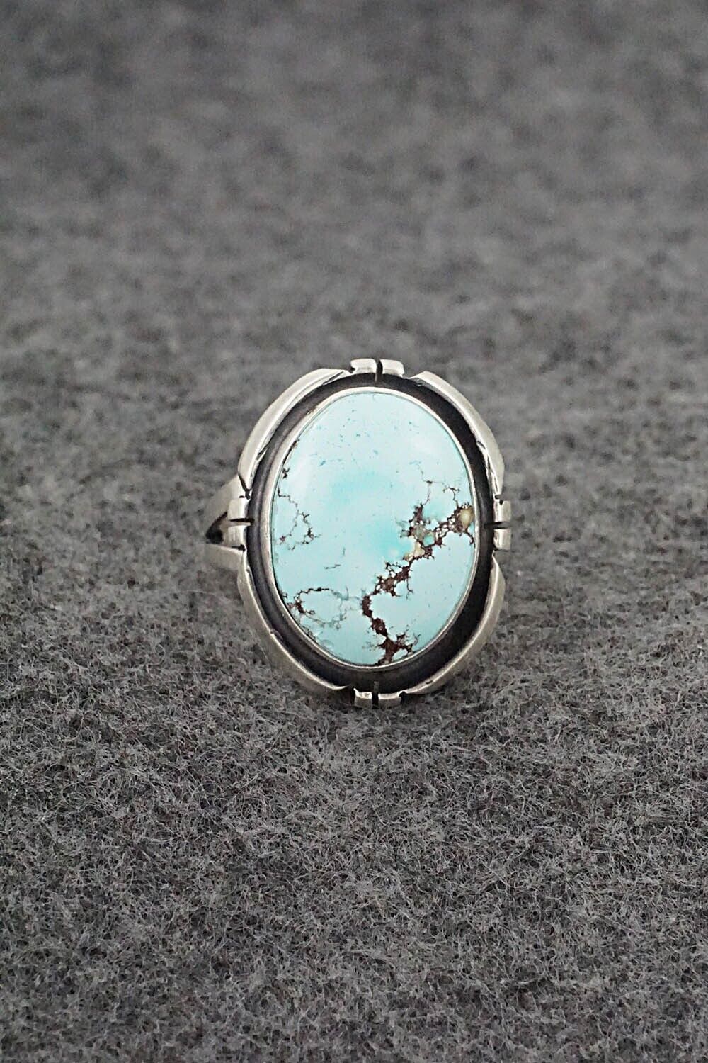 Turquoise & Sterling Silver Ring - Randy Billy - Size 7