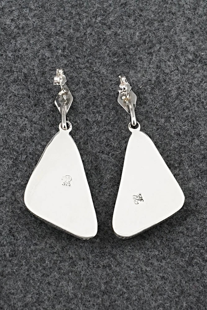 Turquoise & Sterling Silver Earrings - Mike Smith