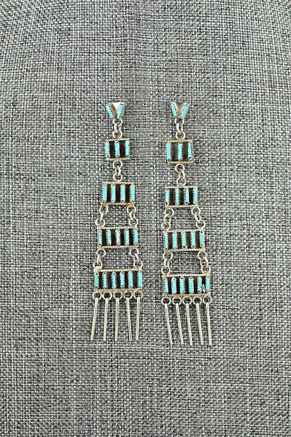 Turquoise & Sterling Silver Earrings - Ashley Laate
