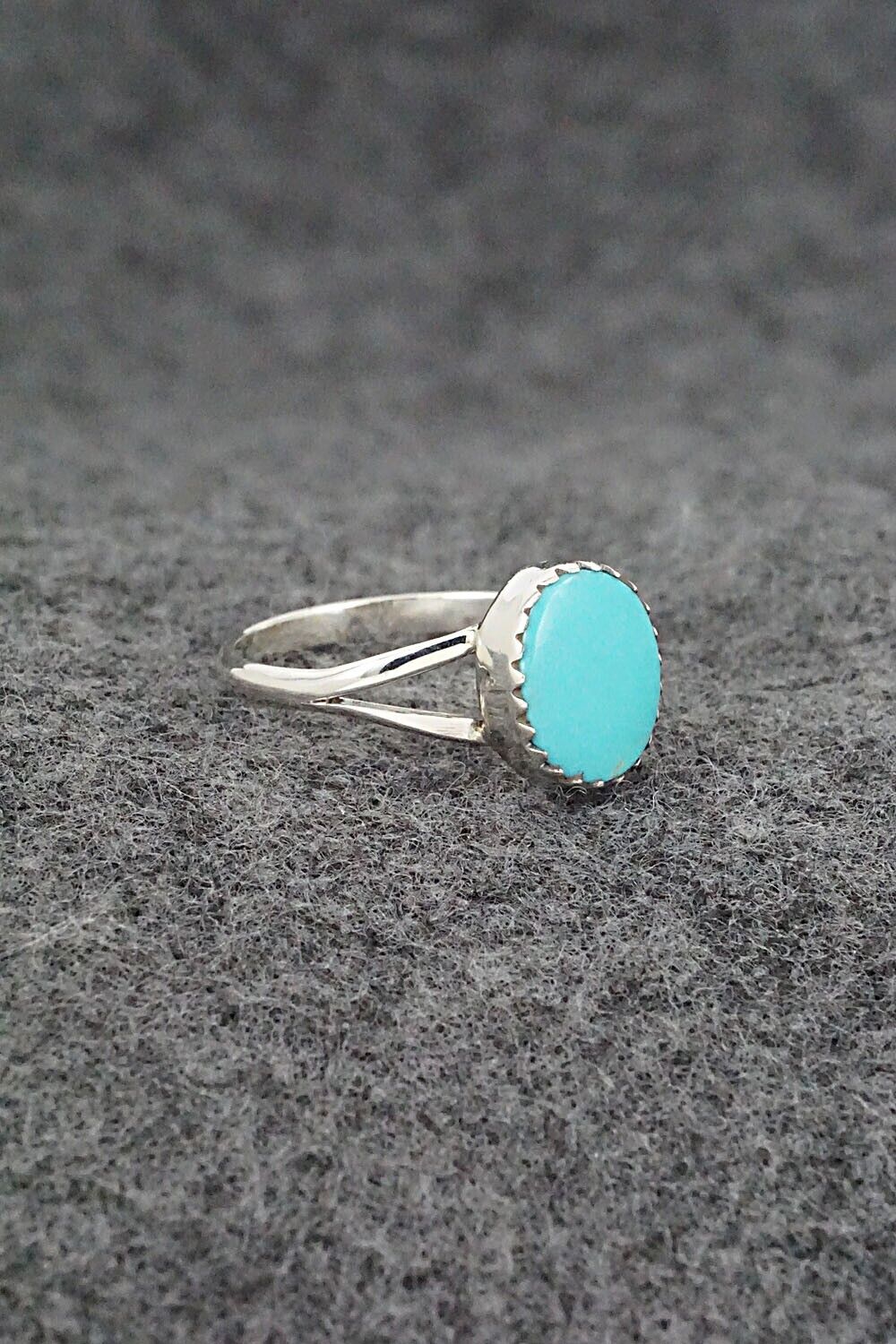 Turquoise & Sterling Silver Ring - Theresa Smith - Size 5.75
