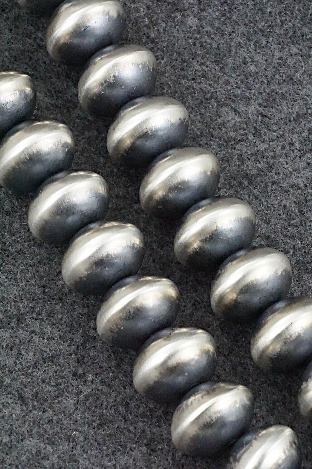 Sterling Silver Navajo Pearl Necklace 26" - Bryannen Halwood