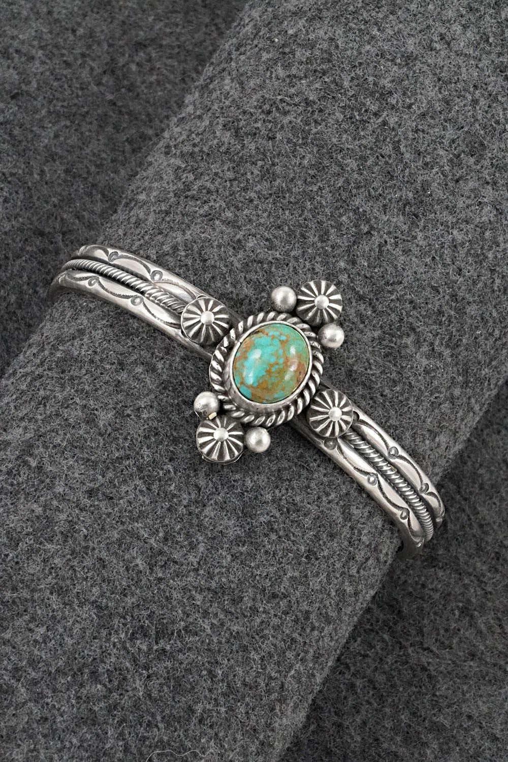 Turquoise & Sterling Silver Bracelet - Michael Calladitto