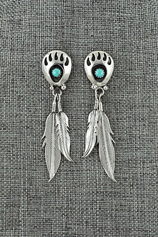 Turquoise & Sterling Silver Earrings - Emery Spencer