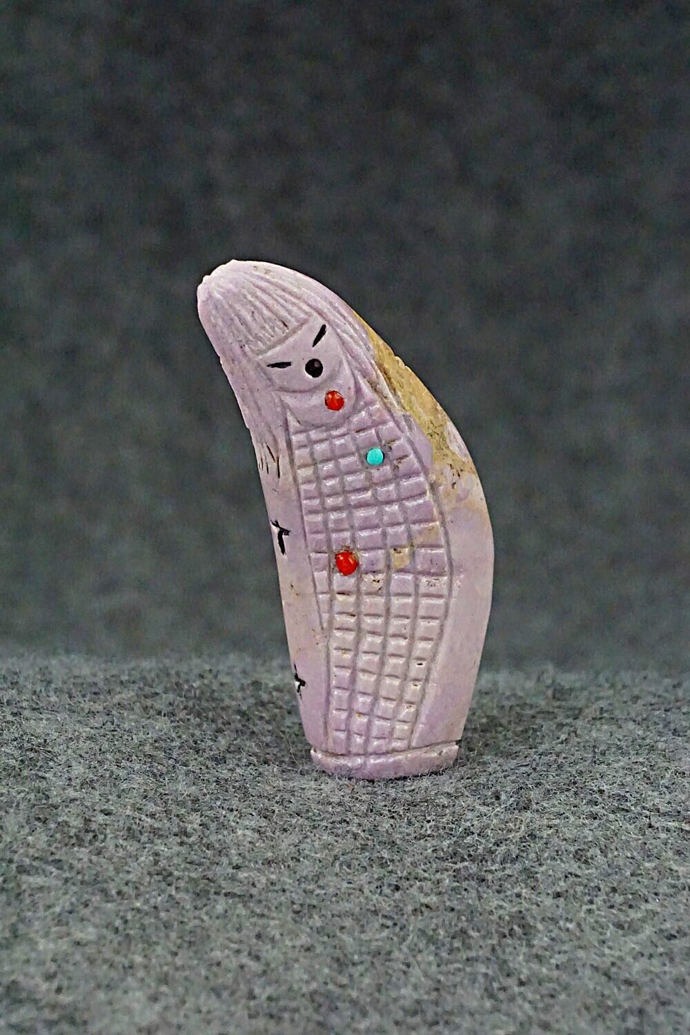 Corn Maiden Zuni Fetish Carving - Sandra Quandelacy