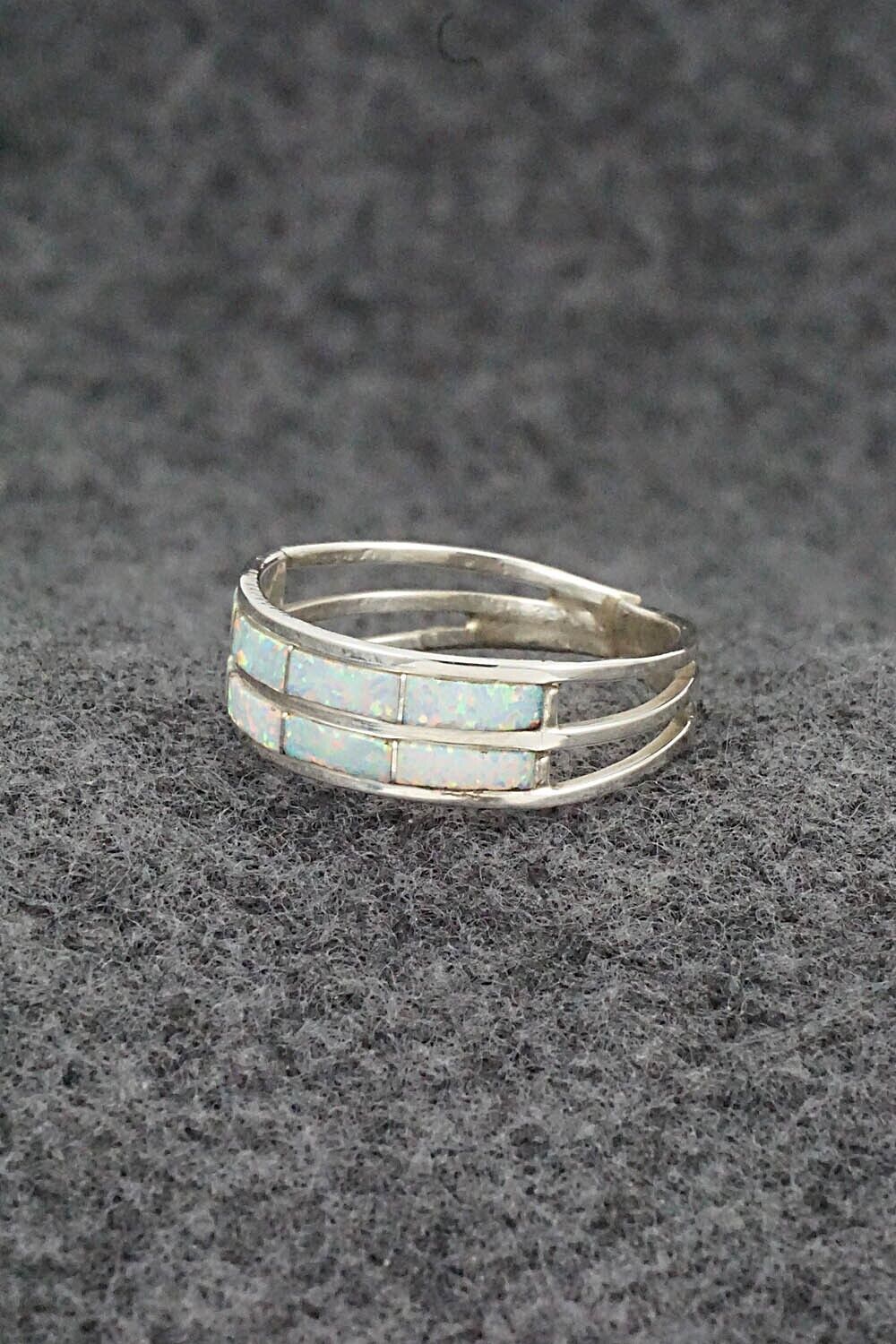 Opalite & Sterling Silver Ring - Claresse Kylestewa - Size 9.75