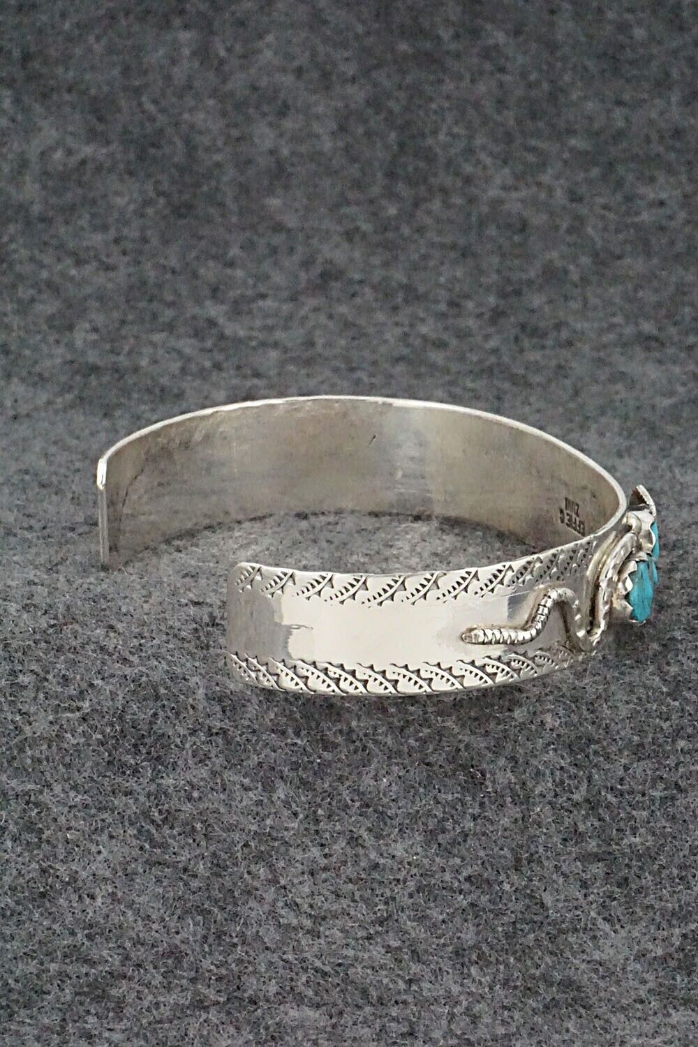 Turquoise & Sterling Silver Bracelet - Joy Calavaza