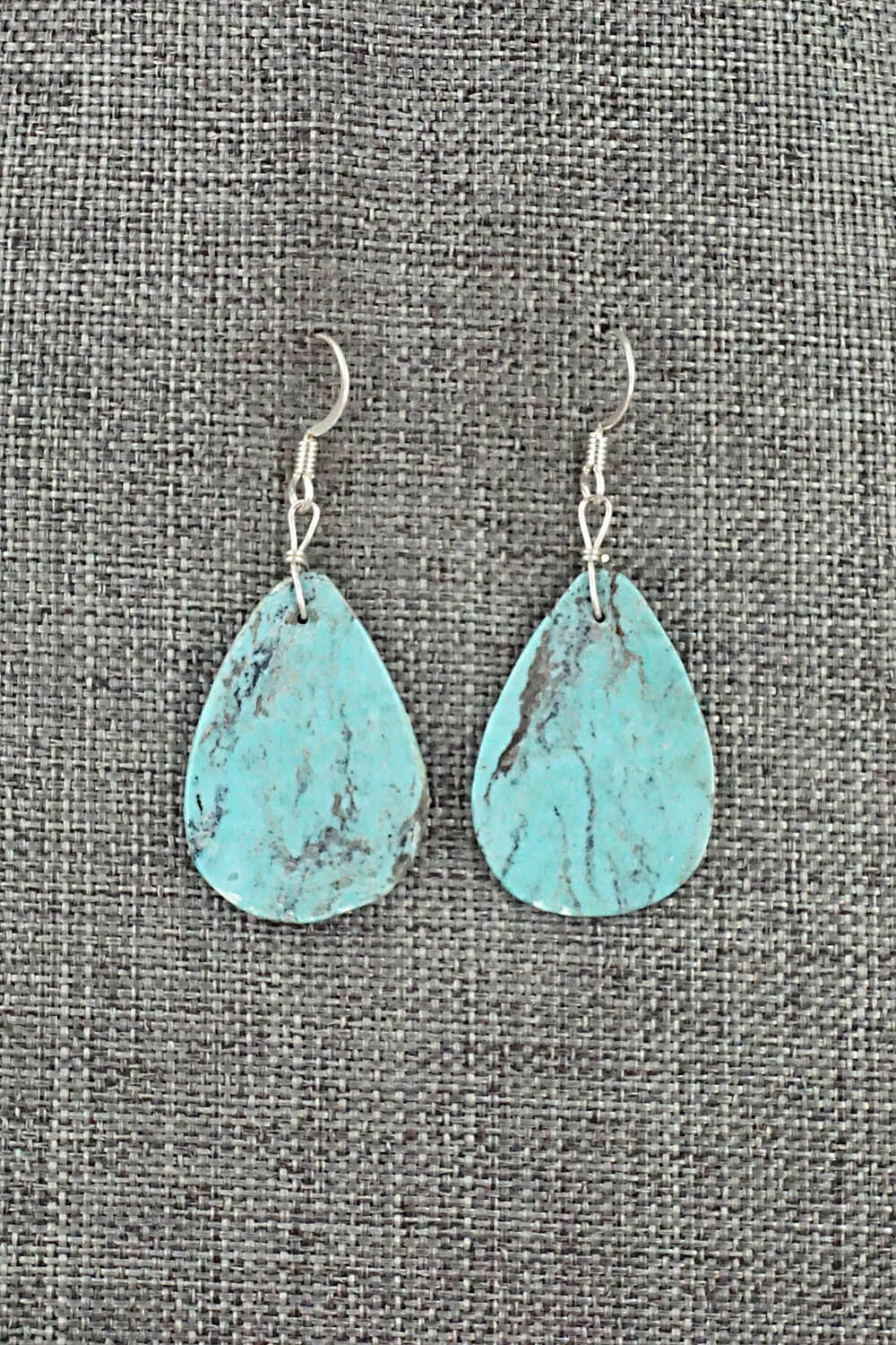 Turquoise & Sterling Silver Earrings - Joe Garcia