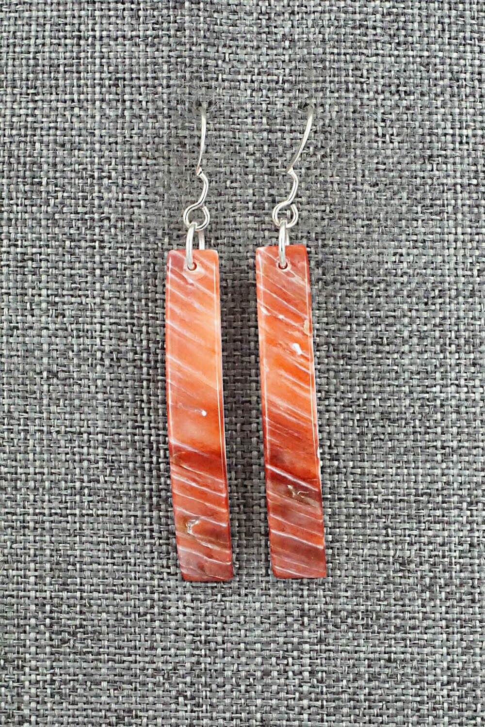 Spiny Oyster & Sterling Silver Earrings - Jesus Espino