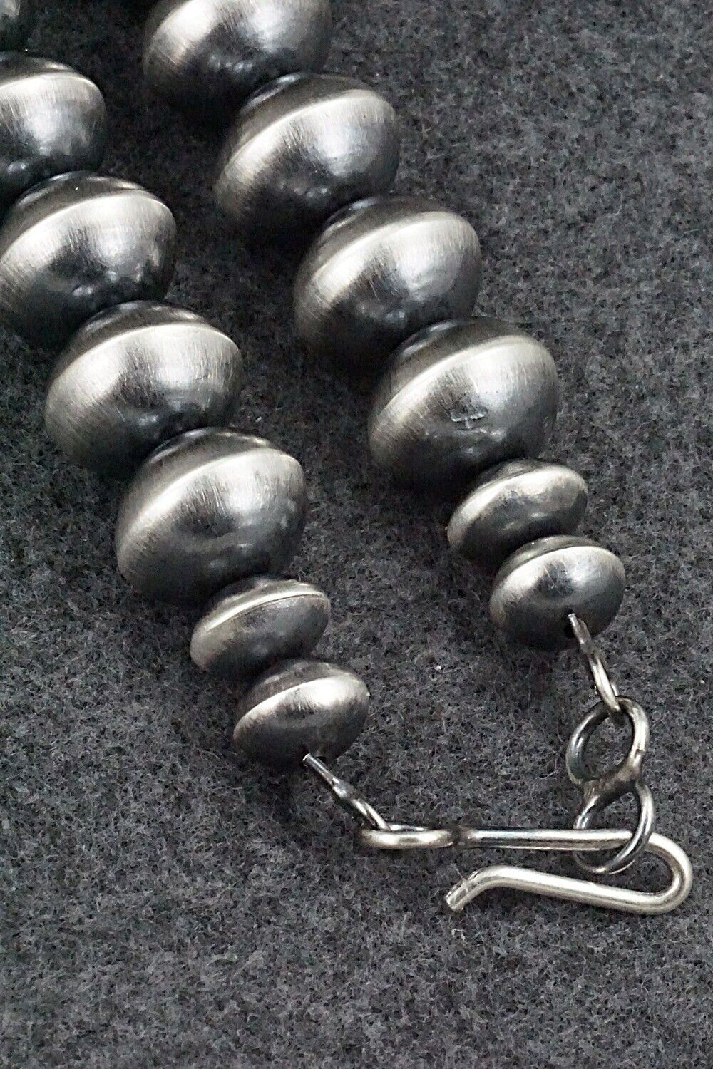 Sterling Silver Navajo Pearl Necklace 20" - Tonisha Haley