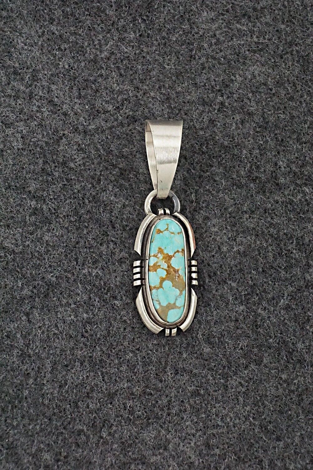 Turquoise & Sterling Silver Pendant - Randy Billy