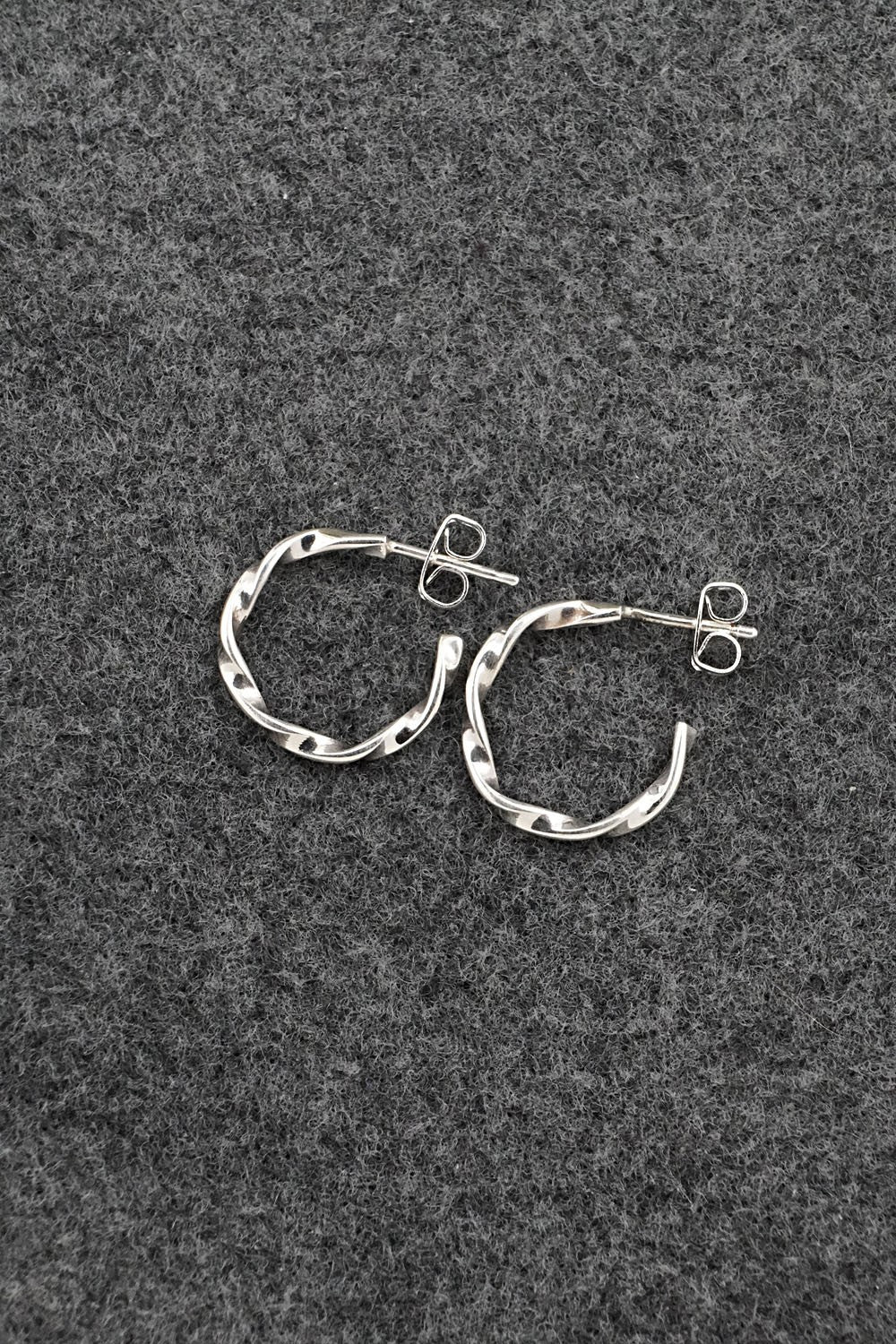 Sterling Silver Hoop Earrings - Elaine Tahe