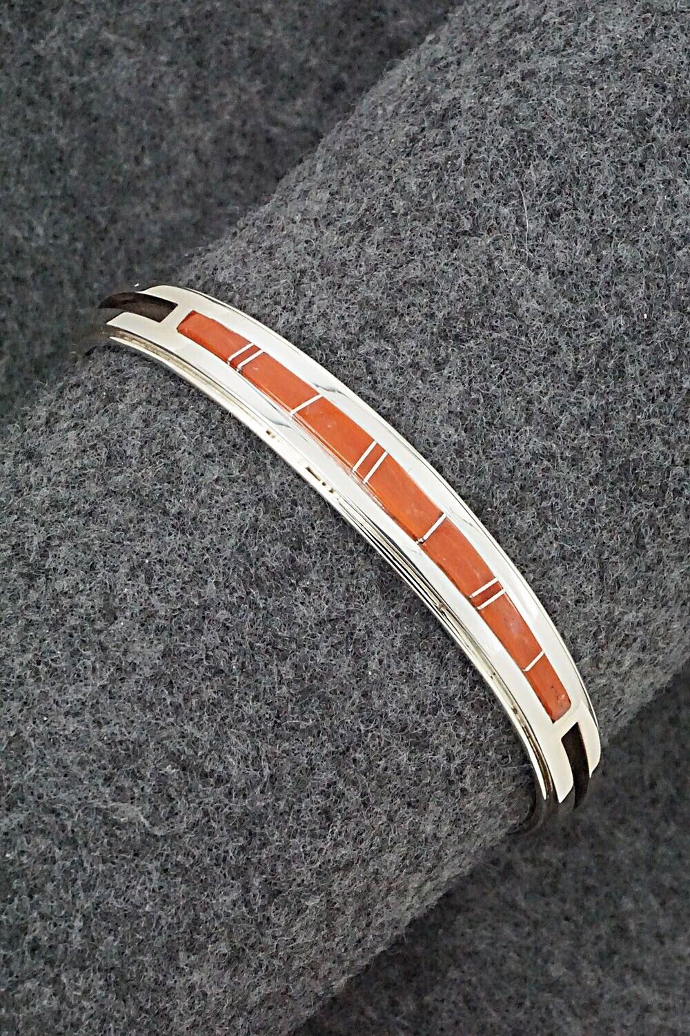 Coral & Sterling Silver Bracelet - Wilbert Muskett